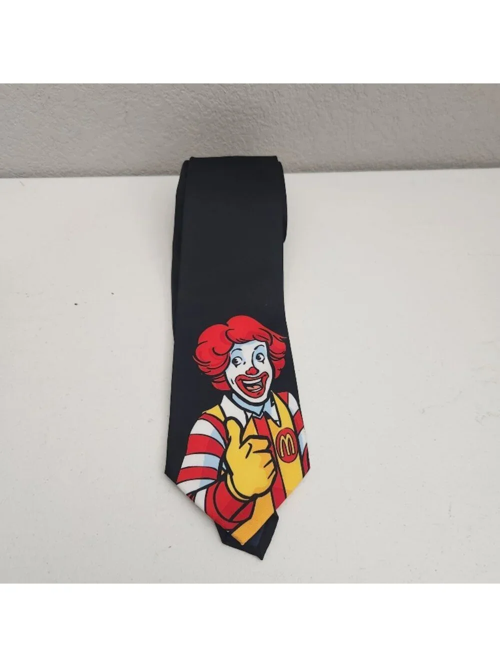 Ronald McDonald Black Tie 2011 McDonalds Corporation 100% Polyester